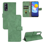 Tinta unita Skin Feel Fibbia magnetica Flip orizzontale Custodia in pelle PU con struttura in vitello con supporto e slot per schede e portafoglio, For TCL 20 SE, For vivo V21, For vivo Y72 5G / iQOO Z3 5G, For Motorola Moto G60 / G40 Fusion