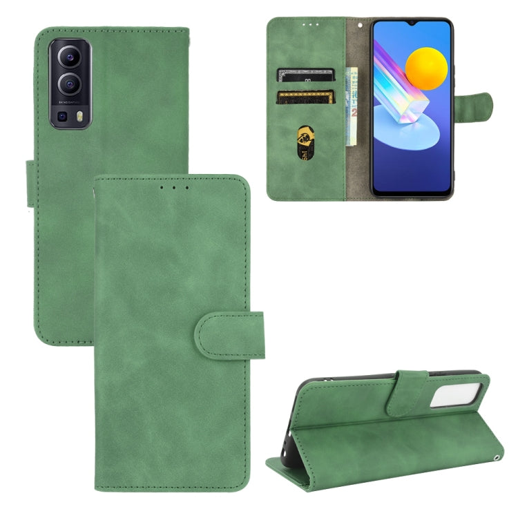 Tinta unita Skin Feel Fibbia magnetica Flip orizzontale Custodia in pelle PU con struttura in vitello con supporto e slot per schede e portafoglio, For TCL 20 SE, For vivo V21, For vivo Y72 5G / iQOO Z3 5G, For Motorola Moto G60 / G40 Fusion
