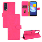 Tinta unita Skin Feel Fibbia magnetica Flip orizzontale Custodia in pelle PU con struttura in vitello con supporto e slot per schede e portafoglio, For TCL 20 SE, For vivo V21, For vivo Y72 5G / iQOO Z3 5G, For Motorola Moto G60 / G40 Fusion