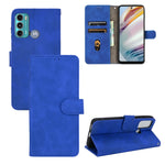 Tinta unita Skin Feel Fibbia magnetica Flip orizzontale Custodia in pelle PU con struttura in vitello con supporto e slot per schede e portafoglio, For TCL 20 SE, For vivo V21, For vivo Y72 5G / iQOO Z3 5G, For Motorola Moto G60 / G40 Fusion
