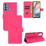 Tinta unita Skin Feel Fibbia magnetica Flip orizzontale Custodia in pelle PU con struttura in vitello con supporto e slot per schede e portafoglio, For TCL 20 SE, For vivo V21, For vivo Y72 5G / iQOO Z3 5G, For Motorola Moto G60 / G40 Fusion
