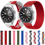 Per Samsung Galaxy Watch 46mm Cinturino di ricambio elastico intrecciato in nylon regolabile, 125mm, 135mm