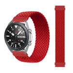 Per Samsung Galaxy Watch 46mm Cinturino di ricambio elastico intrecciato in nylon regolabile, 145mm, 155mm