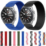 Per Samsung Galaxy Watch 46mm Cinturino di ricambio elastico intrecciato in nylon regolabile, 145mm, 155mm
