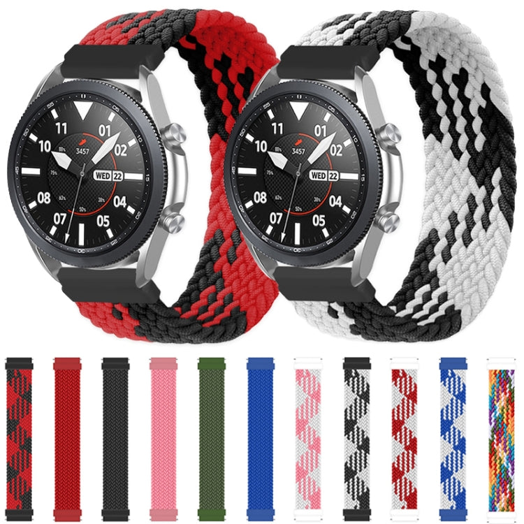 Per Samsung Galaxy Watch 3 41mm Cinturino di ricambio elastico intrecciato in nylon regolabile, 125mm, 135mm