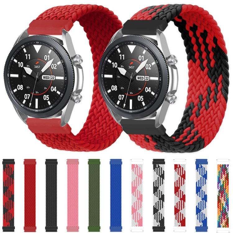 Per Samsung Galaxy Watch 3 41mm Cinturino di ricambio elastico intrecciato in nylon regolabile, 145mm, 155mm
