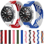 Per Samsung Galaxy Watch 3 41mm Cinturino di ricambio elastico intrecciato in nylon regolabile, 165mm