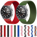 Per Samsung Galaxy Watch 3 45mm Cinturino di ricambio elastico intrecciato in nylon regolabile, 125mm, 135mm