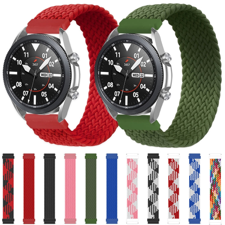 Per Samsung Galaxy Watch 3 45mm Cinturino di ricambio elastico intrecciato in nylon regolabile, 125mm, 135mm