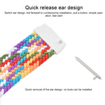 Per Samsung Galaxy Watch 3 45mm Cinturino di ricambio elastico intrecciato in nylon regolabile, 145mm, 155mm