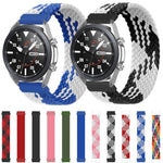 Per Samsung Galaxy Watch 3 45mm Cinturino di ricambio elastico intrecciato in nylon regolabile, 145mm, 155mm