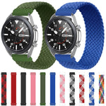 Per Samsung Galaxy Watch 3 45mm Cinturino di ricambio elastico intrecciato in nylon regolabile, 165mm