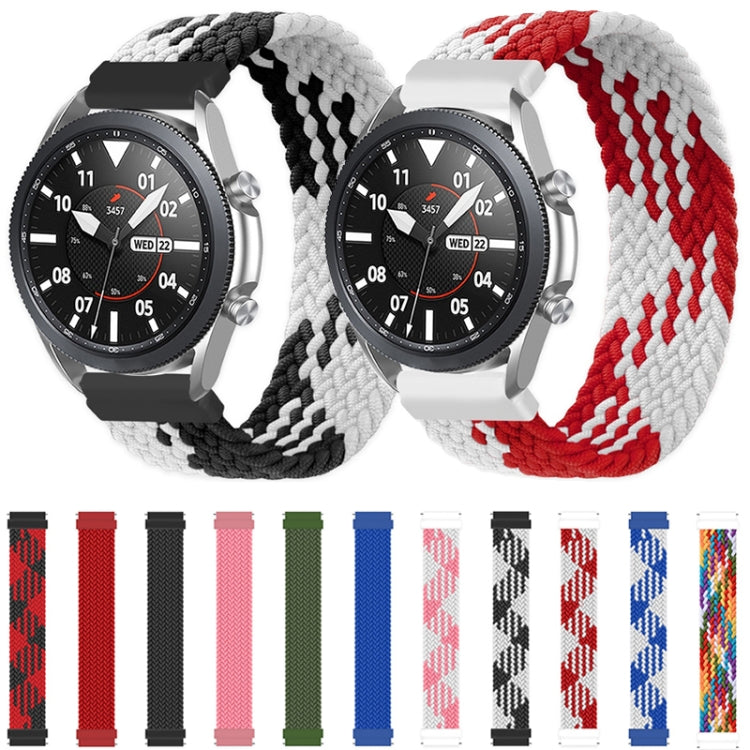 Per Samsung Galaxy Watch Active / Active2 40mm / Active2 44mm Cinturino di ricambio elastico intrecciato in nylon regolabile, 125mm, 135mm