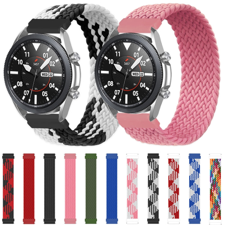 Per Samsung Galaxy Watch Active / Active2 40mm / Active2 44mm Cinturino di ricambio elastico intrecciato in nylon regolabile, 145mm, 155mm
