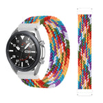 Per Samsung Galaxy Watch Active / Active2 40mm / Active2 44mm Cinturino di ricambio elastico intrecciato in nylon regolabile, 145mm, 155mm