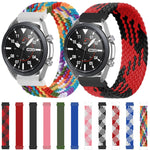 Per Samsung Galaxy Watch Active / Active2 40mm / Active2 44mm Cinturino di ricambio elastico intrecciato in nylon regolabile, 165mm