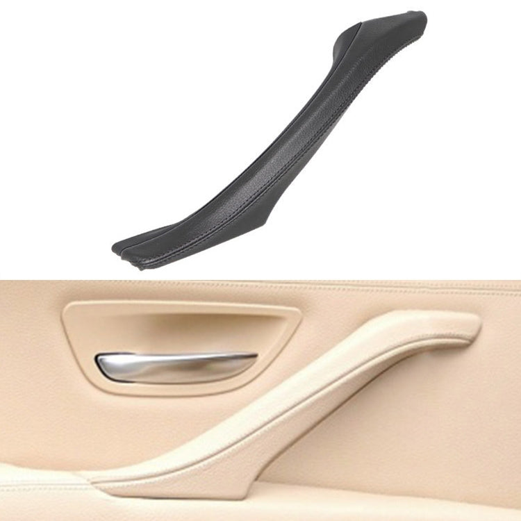 Assemblaggio maniglia porta interna lato sinistro in pelle per auto 51417225854 per BMW Serie 5 F10 / F18 2011-2017, Left Side (Black), Left Side (Beige), Left Side (Creamy-white), Left Side (Grey), Left Side (Wine Red), Left Side (Mocha)