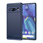 Custodia in TPU in fibra di carbonio con trama spazzolata, For Google Pixel 6, For Google Pixel 6 Pro
