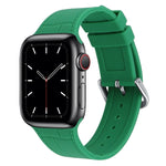 Cinturino di ricambio per cinturino in silicone con giunto di bambù, For Apple Watch Series 7  41mm / & 6 & SE & 5 & 4 40mm, For Apple Watch Series  7  45mm / & 6 & SE & 5 & 4 44mm
