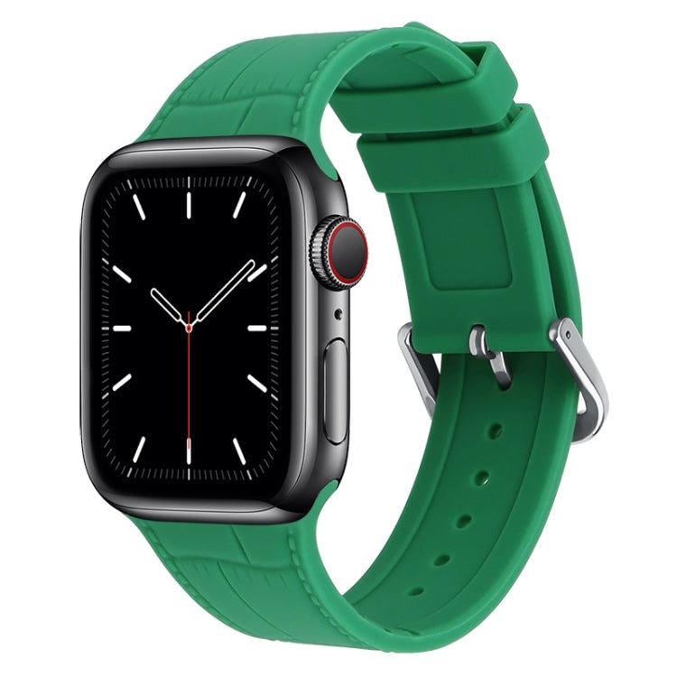 Cinturino di ricambio per cinturino in silicone con giunto di bambù, For Apple Watch Series 7  41mm / & 6 & SE & 5 & 4 40mm, For Apple Watch Series  7  45mm / & 6 & SE & 5 & 4 44mm
