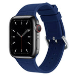 Cinturino di ricambio per cinturino in silicone con giunto di bambù, For Apple Watch Series 7  41mm / & 6 & SE & 5 & 4 40mm, For Apple Watch Series  7  45mm / & 6 & SE & 5 & 4 44mm