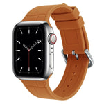 Cinturino di ricambio per cinturino in silicone con giunto di bambù, For Apple Watch Series 7  41mm / & 6 & SE & 5 & 4 40mm, For Apple Watch Series  7  45mm / & 6 & SE & 5 & 4 44mm