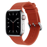 Cinturino di ricambio per cinturino in silicone con giunto di bambù, For Apple Watch Series 7  41mm / & 6 & SE & 5 & 4 40mm, For Apple Watch Series  7  45mm / & 6 & SE & 5 & 4 44mm