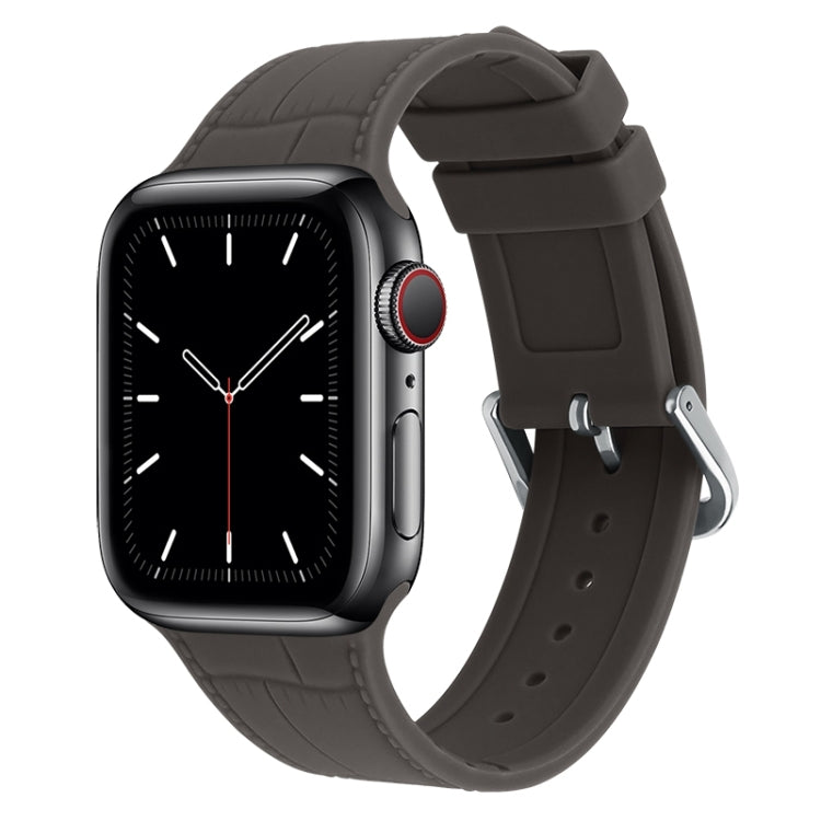 Cinturino di ricambio per cinturino in silicone con giunto di bambù, For Apple Watch Series 7  41mm / & 6 & SE & 5 & 4 40mm, For Apple Watch Series  7  45mm / & 6 & SE & 5 & 4 44mm