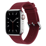 Cinturino di ricambio per cinturino in silicone con giunto di bambù, For Apple Watch Series 7  41mm / & 6 & SE & 5 & 4 40mm, For Apple Watch Series  7  45mm / & 6 & SE & 5 & 4 44mm