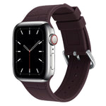 Cinturino di ricambio per cinturino in silicone con giunto di bambù, For Apple Watch Series 7  41mm / & 6 & SE & 5 & 4 40mm, For Apple Watch Series  7  45mm / & 6 & SE & 5 & 4 44mm