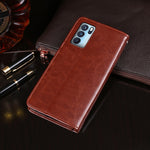idewei Custodia in pelle a vibrazione orizzontale Crazy Horse Texture con supporto e slot per carte e portafoglio, For OPPO Reno 6 Pro, For OPPO Reno 6 Pro 5G, For vivo X60 /  X60 (Curved Screen Version), For OPPO Reno5 A (Japanese Version)