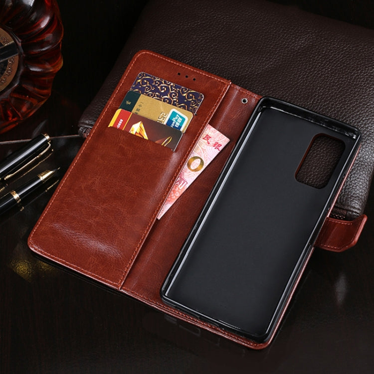 idewei Custodia in pelle a vibrazione orizzontale Crazy Horse Texture con supporto e slot per carte e portafoglio, For OPPO Reno 6 Pro, For OPPO Reno 6 Pro 5G, For vivo X60 /  X60 (Curved Screen Version), For OPPO Reno5 A (Japanese Version)