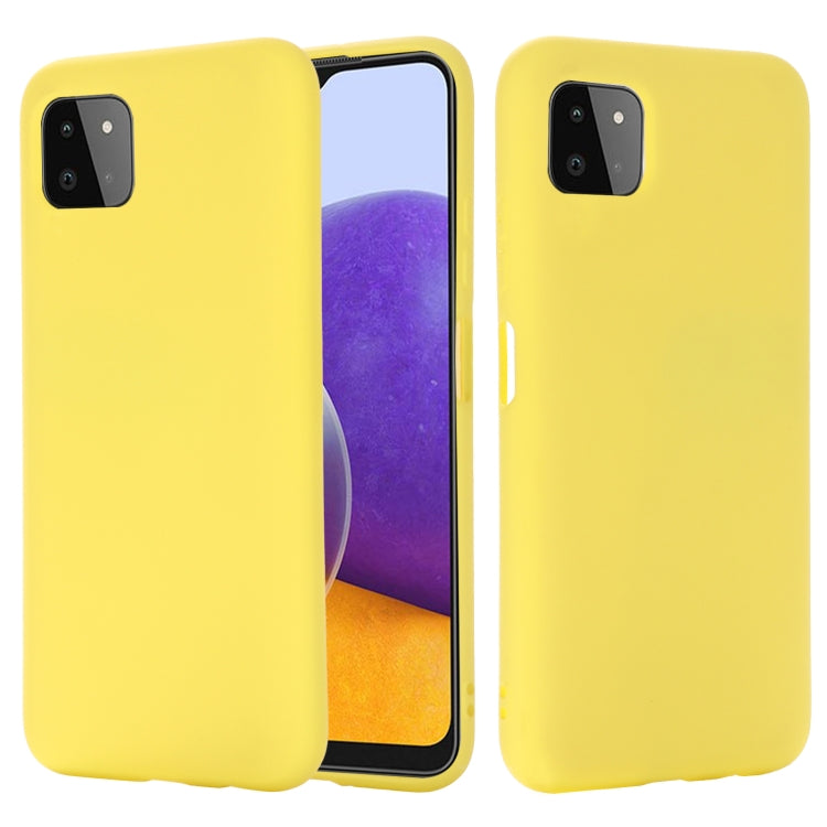Custodia protettiva a copertura totale anticaduta in silicone liquido tinta unita, For Samsung Galaxy A22 4G, For Samsung Galaxy A22 5G, For Samsung Galaxy A82