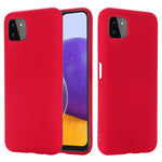 Custodia protettiva a copertura totale anticaduta in silicone liquido tinta unita, For Samsung Galaxy A22 4G, For Samsung Galaxy A22 5G, For Samsung Galaxy A82