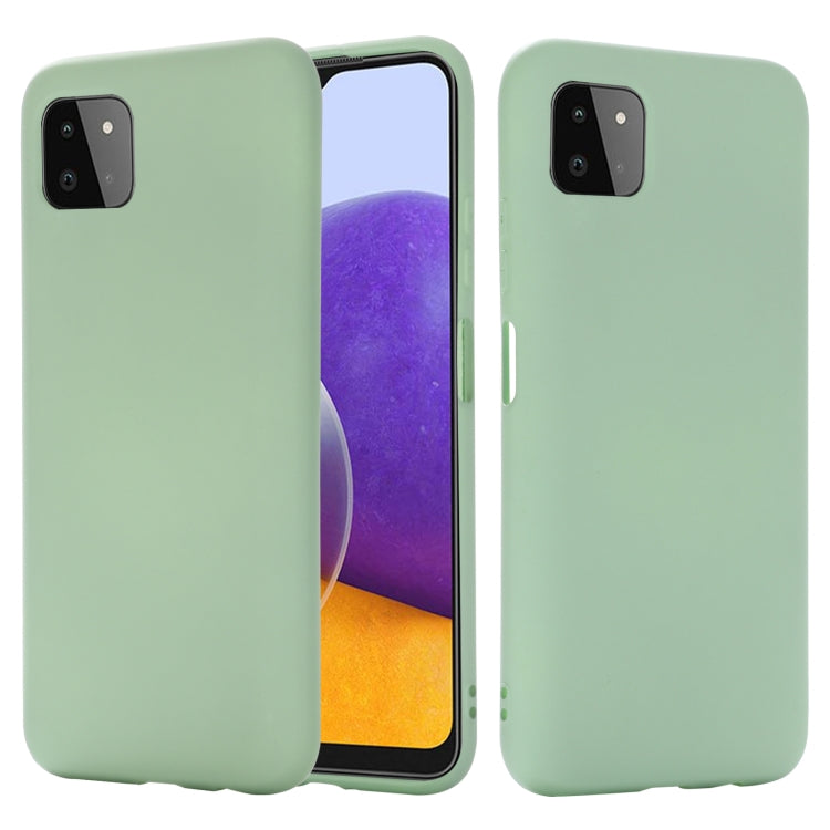 Custodia protettiva a copertura totale anticaduta in silicone liquido tinta unita, For Samsung Galaxy A22 4G, For Samsung Galaxy A22 5G, For Samsung Galaxy A82