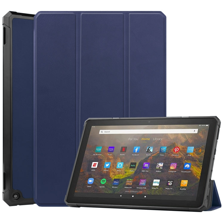 Fondina per tablet intelligente in TPU di colore puro modello Custer con funzione sleep e supporto triplo, For Amazon Kindle Fire HD 10 2021, For Samsung Galaxy Tab A7 Lite T220 / T225