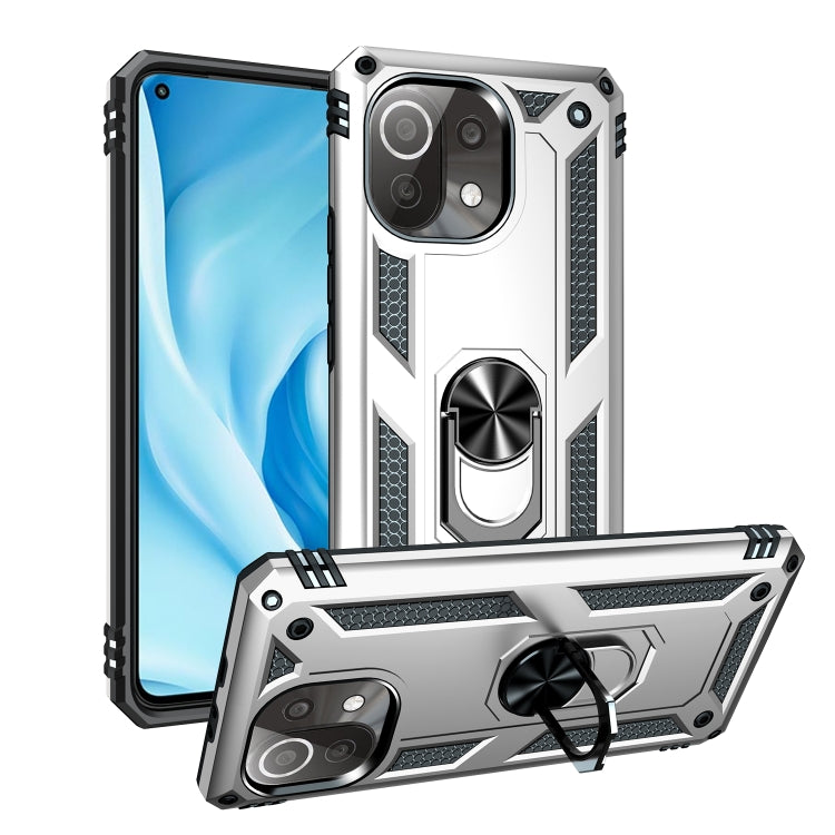 Custodia antiurto TPU e PC con supporto Xiaomi Mi 11 Lite 5G