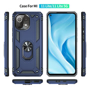 Custodia protettiva antiurto in TPU + PC con supporto girevole a 360 gradi, For Xiaomi Mi 11 Lite 5G