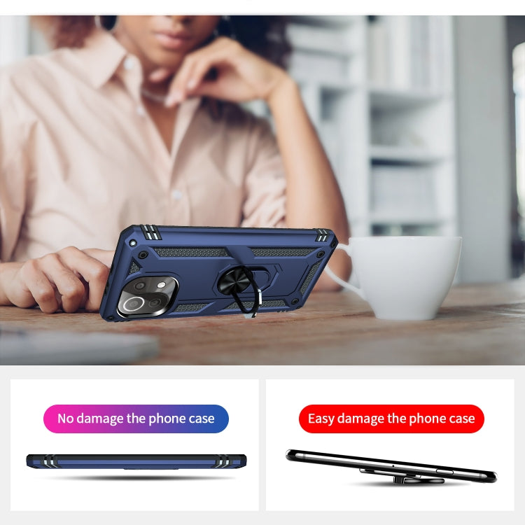 Custodia antiurto TPU e PC con supporto Xiaomi Mi 11 Lite 5G