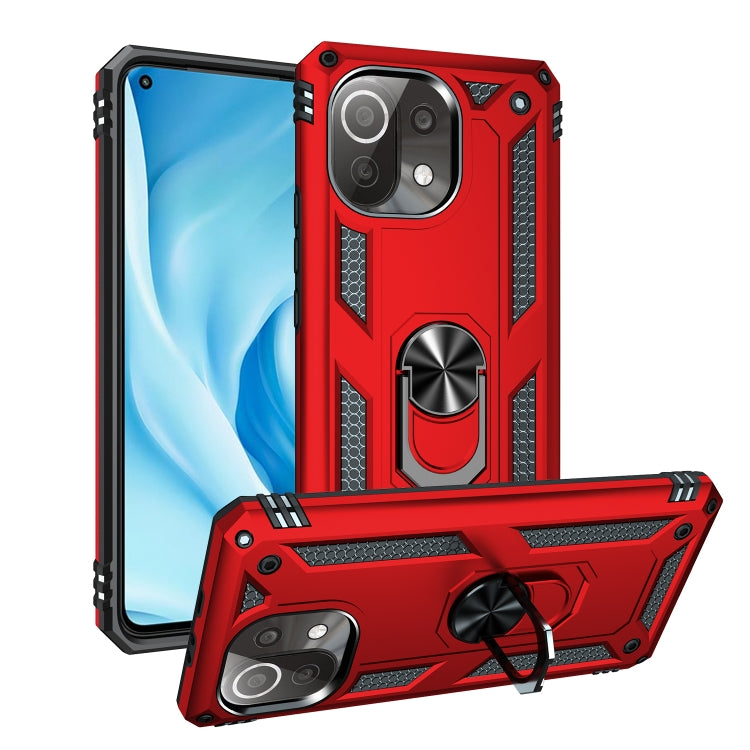 Custodia antiurto TPU e PC con supporto Xiaomi Mi 11 Lite 5G