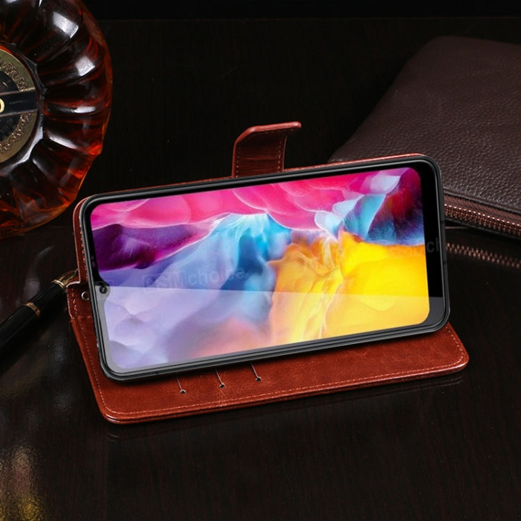 Custodia portafoglio in pelle per Oukitel C23 Pro