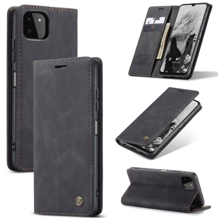CaseMe 013 Custodia multifunzionale orizzontale in pelle a conchiglia con slot per schede, supporto e portafoglio, For Samsung Galaxy A22 5G