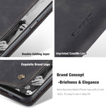 CaseMe 013 Custodia multifunzionale orizzontale in pelle a conchiglia con slot per schede, supporto e portafoglio, For Samsung Galaxy A22 5G