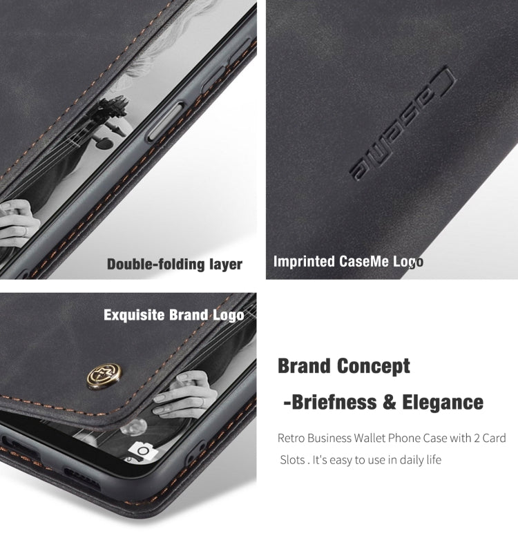 CaseMe 013 Custodia multifunzionale orizzontale in pelle a conchiglia con slot per schede, supporto e portafoglio, For Samsung Galaxy A22 5G