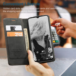 CaseMe 013 Custodia multifunzionale orizzontale in pelle a conchiglia con slot per schede, supporto e portafoglio, For Samsung Galaxy A22 5G