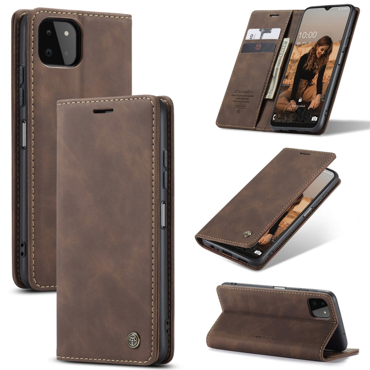 CaseMe 013 Custodia multifunzionale orizzontale in pelle a conchiglia con slot per schede, supporto e portafoglio, For Samsung Galaxy A22 5G