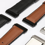 Cinturino in pelle + cinturino di ricambio in silicone, For Fitbit Versa 3