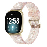 Cinturino di ricambio per cinturino in silicone con polvere glitterata, For Fitbit Versa 3