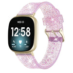 Cinturino di ricambio per cinturino in silicone con polvere glitterata, For Fitbit Versa 3