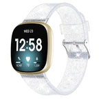 Cinturino di ricambio per cinturino in silicone con polvere glitterata, For Fitbit Versa 3